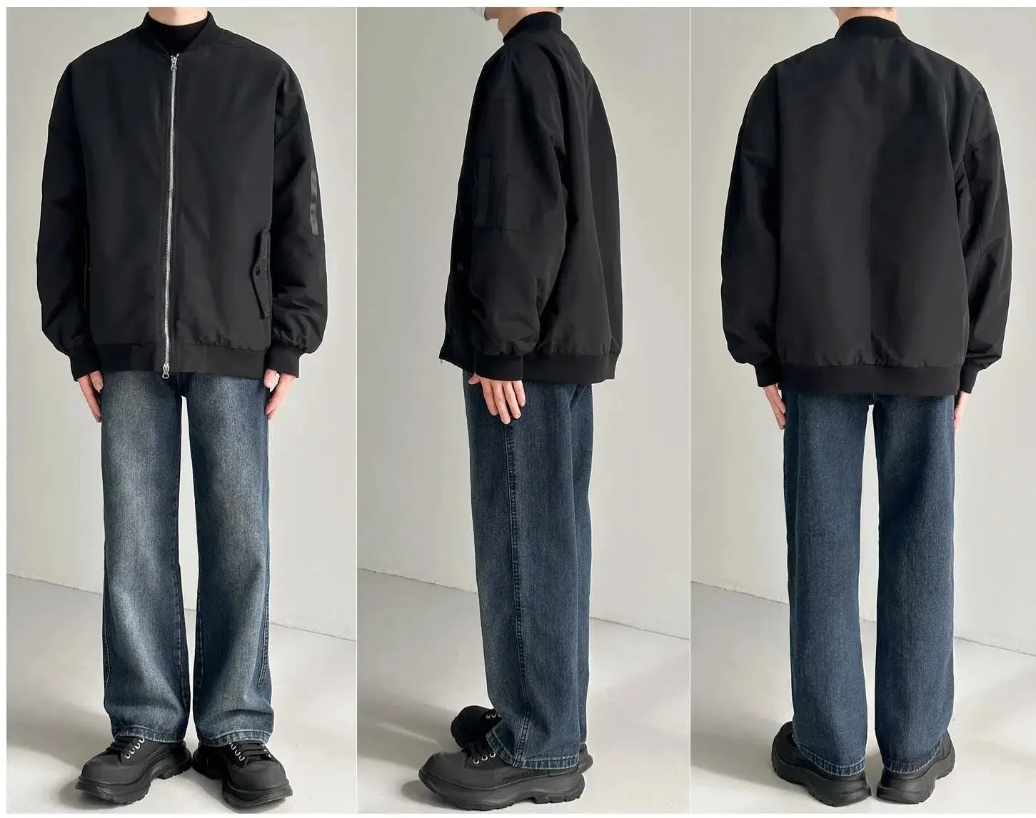 Maxct Lightweight Baseball Collar Cotton Jacket