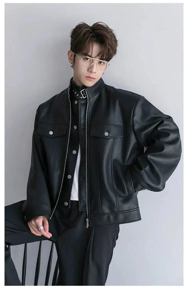 Maxct Two-piece Short Leather Jacket