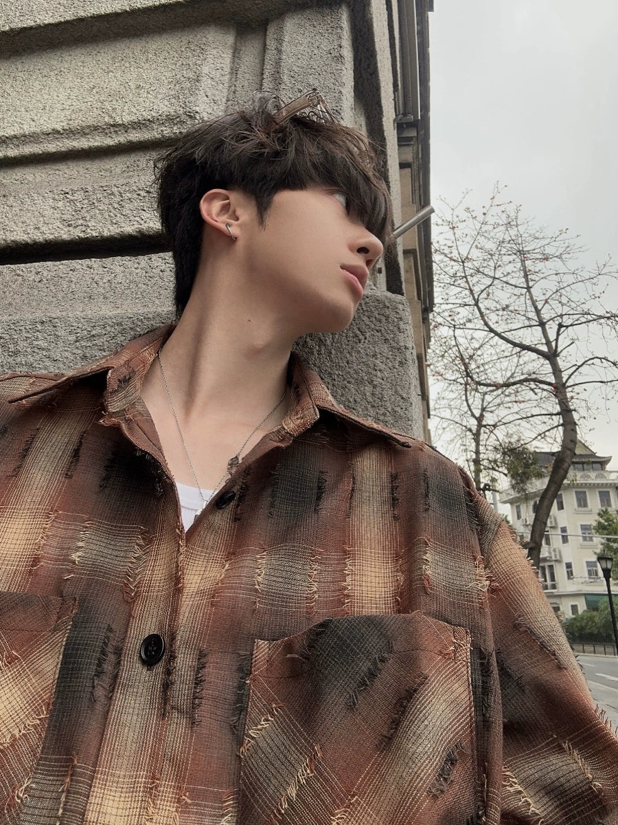 JM Retro Plaid Shirt Maxct