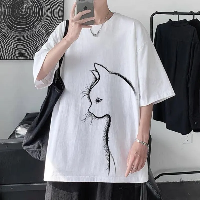 Maxct &Front Printed Cat Tee