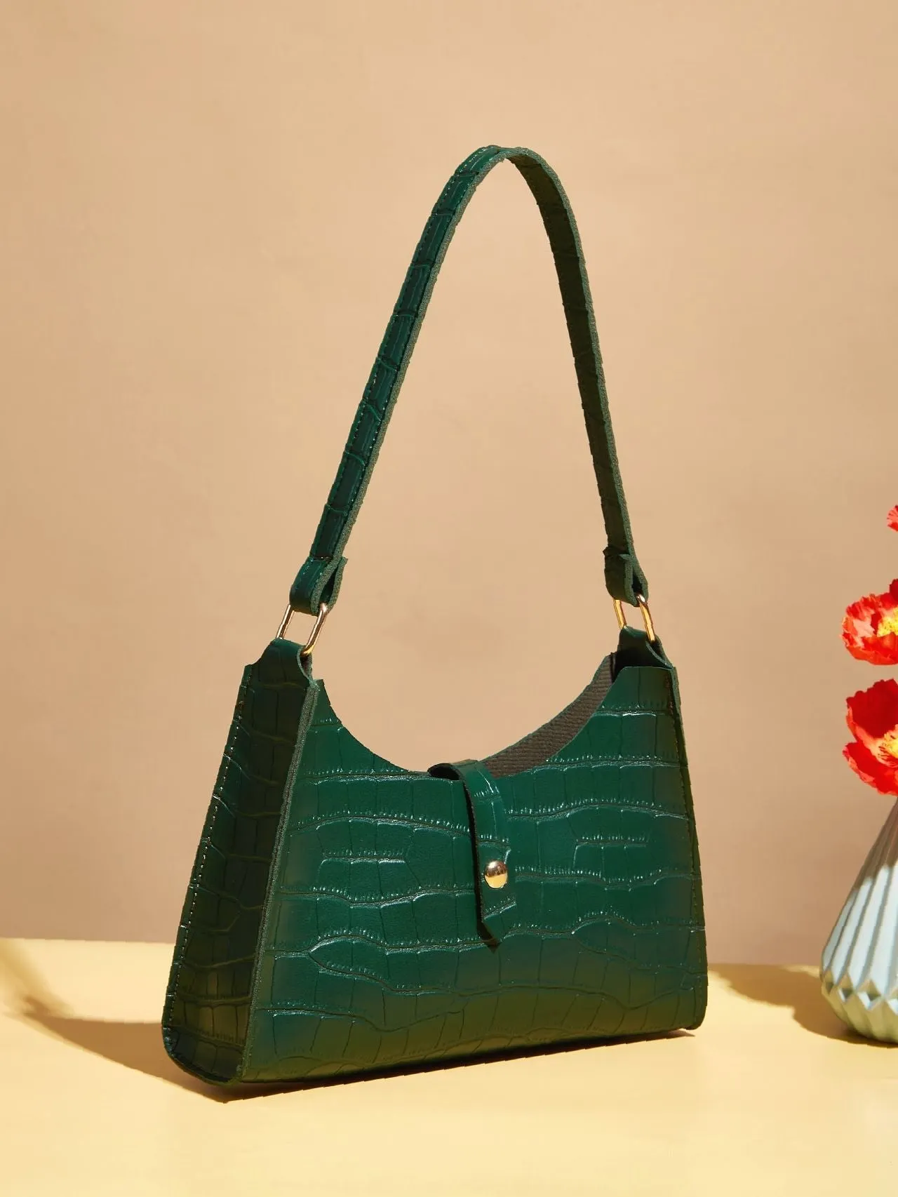 Bag For Love - Croc Embossed Square Bag  - Women Maxct Bags