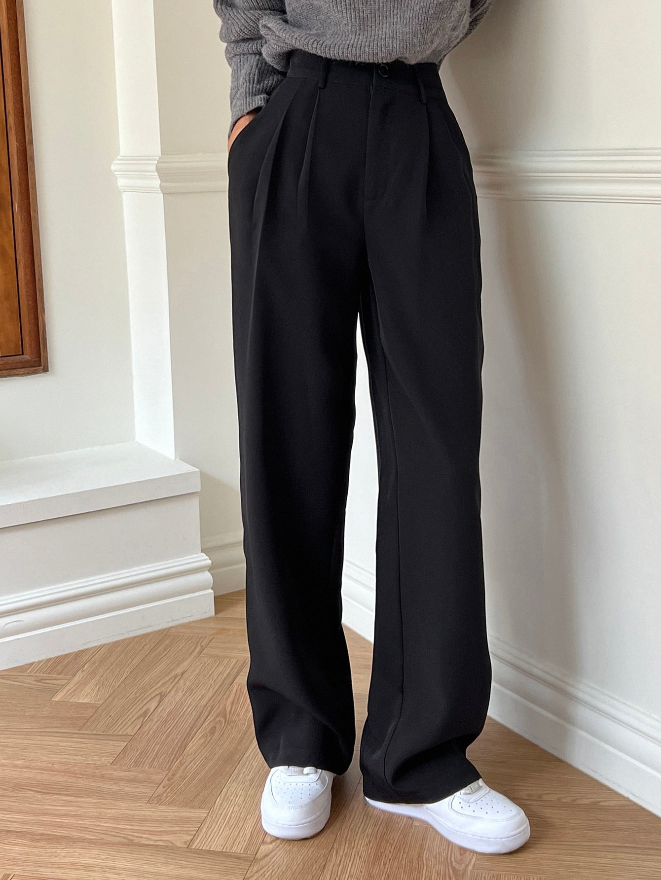 Maxct Plicated Detail Suit Pants
