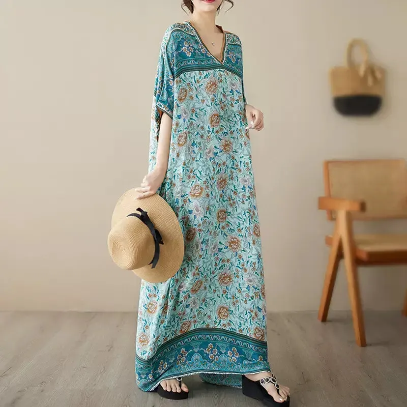 Maxct Women Breezy Floral Maxi Dress