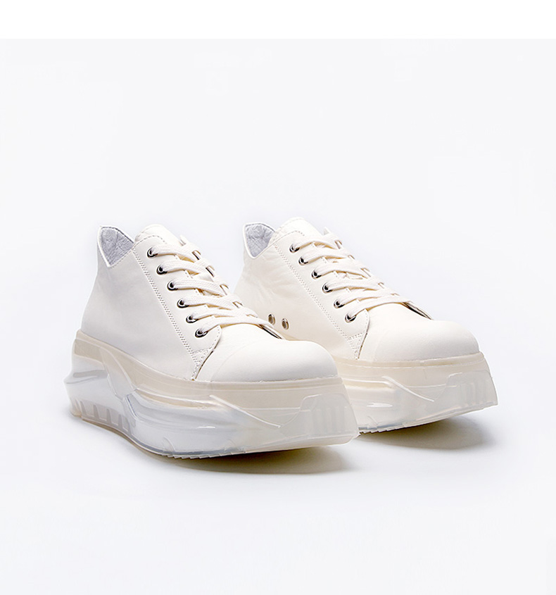 Men's Clear Sole European Sneakers - true deals club