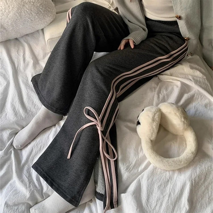 Bow Side Stripe Sweatpants Maxct