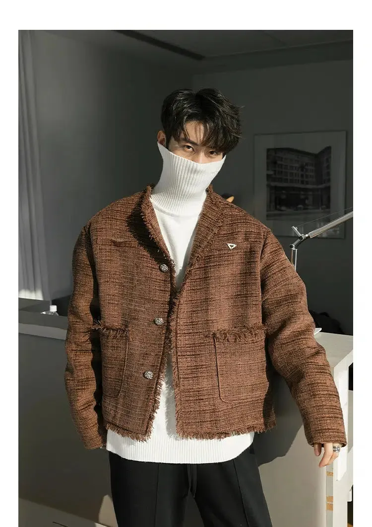 Maxct Raw Edge Tweed Jacket