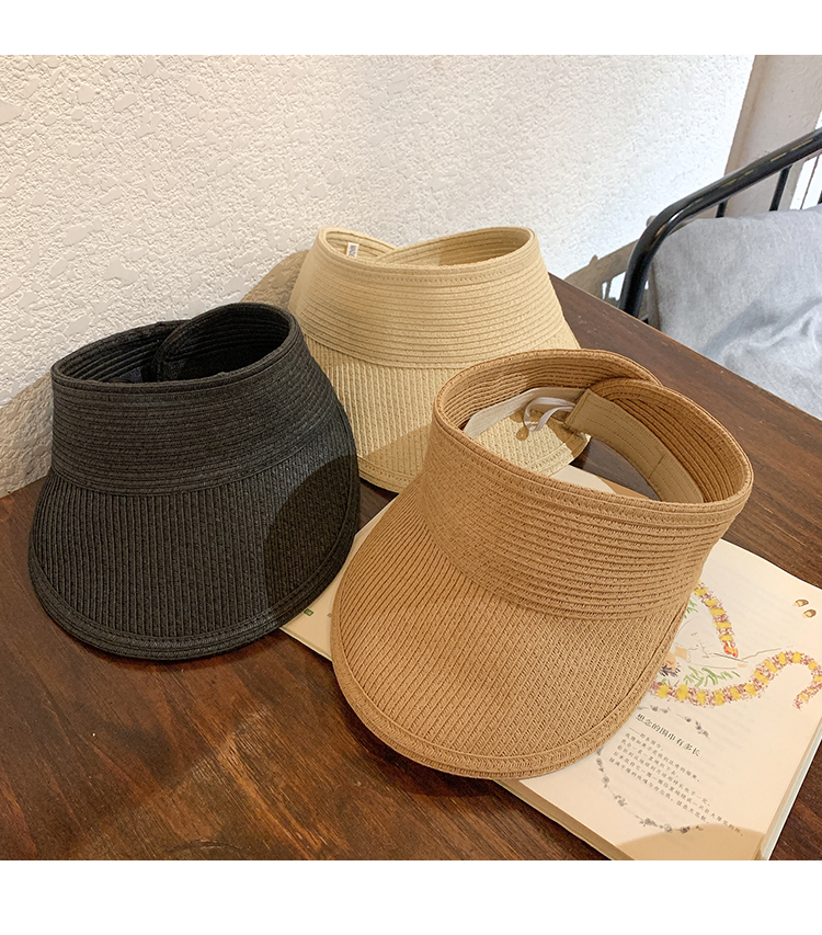No Top Women's Summer Sun-Proof Travel Fashion Cover Face Straw Hat
