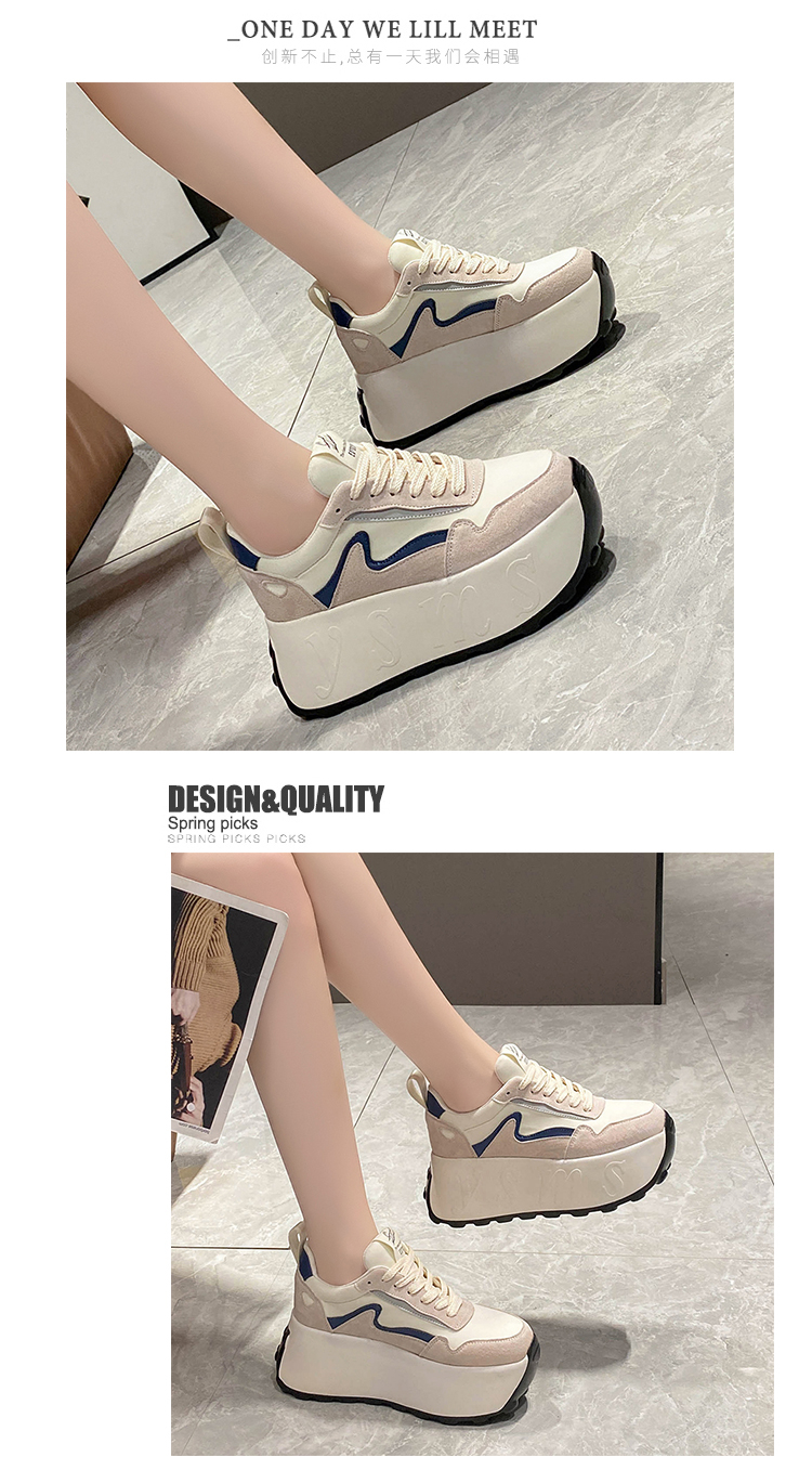 Thick Bottom Platform Sneakers for Women Footwear Trainer