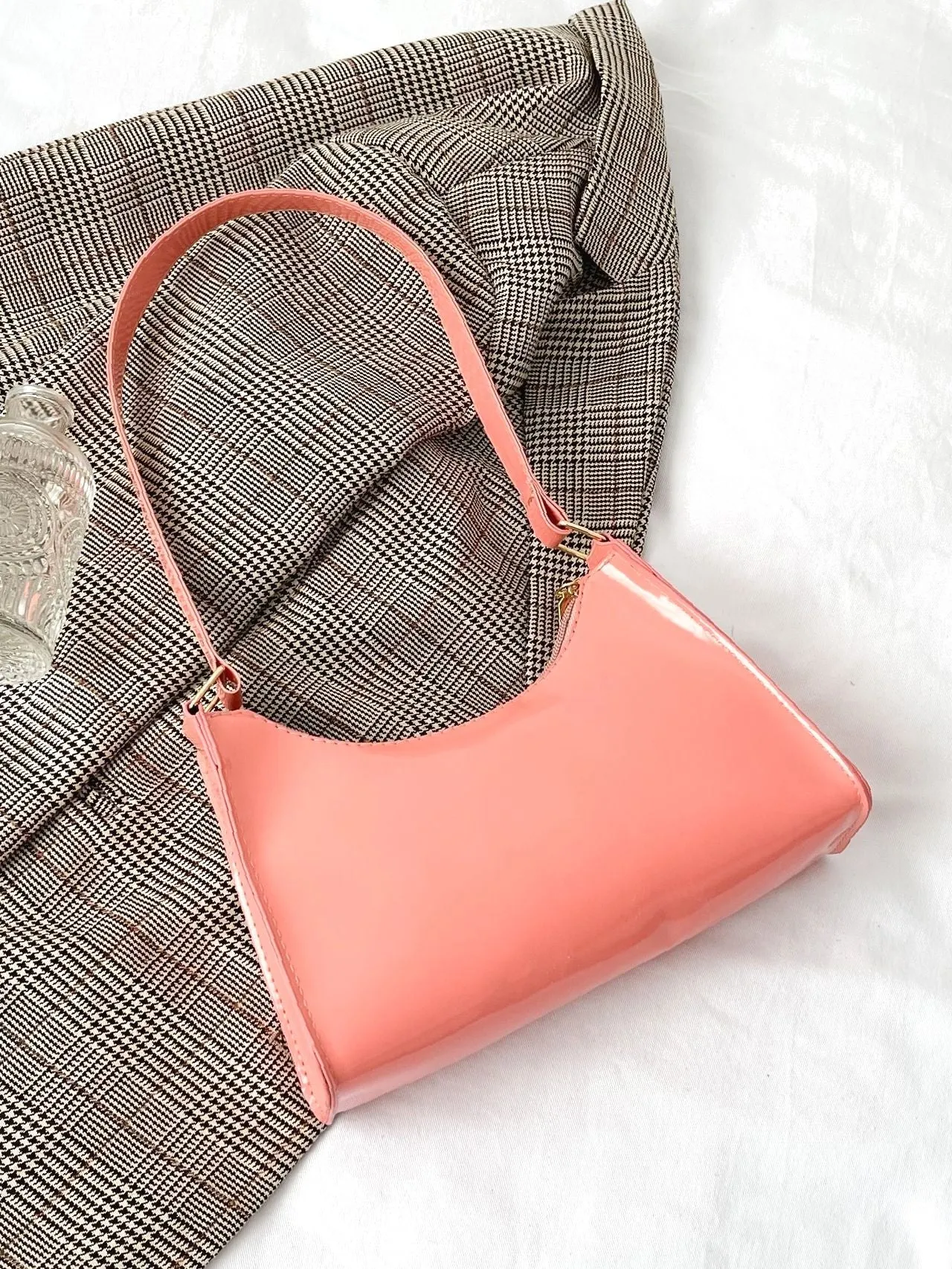 Bag For Love - Artificial Patent Leather Square Bag  - Women Maxct Bags