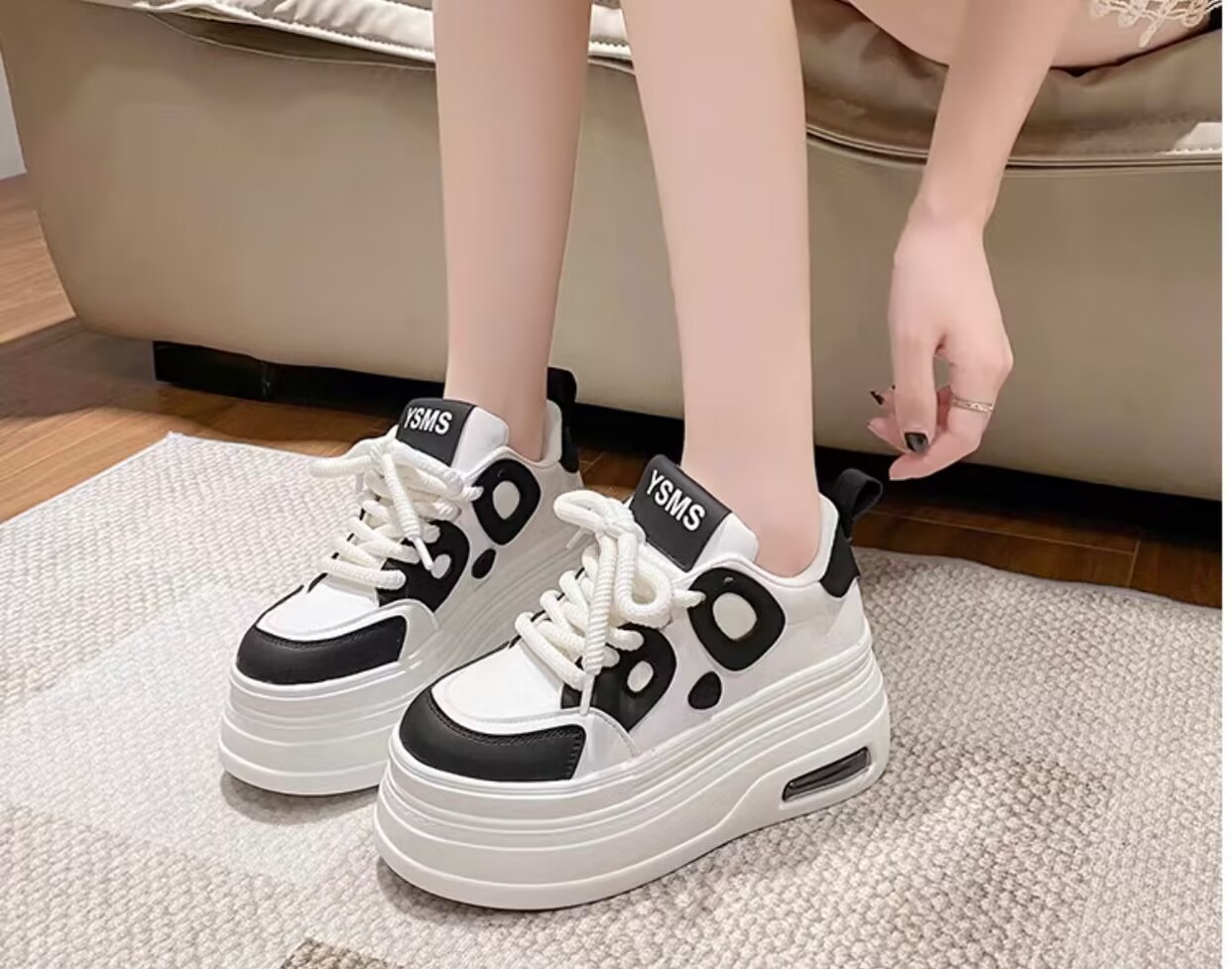 white platform sneakers - true-deals-club