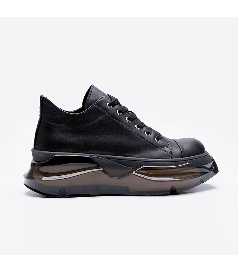 Men's Clear Sole European Sneakers - true deals club