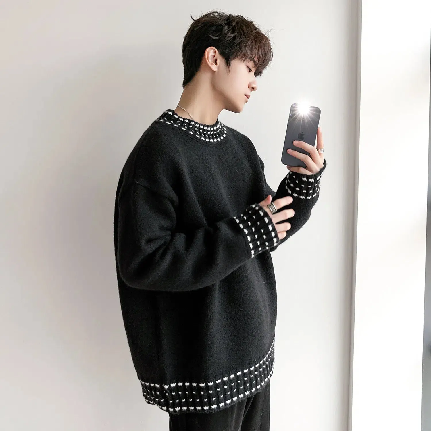 Maxct Thickened Round Neck Sweater