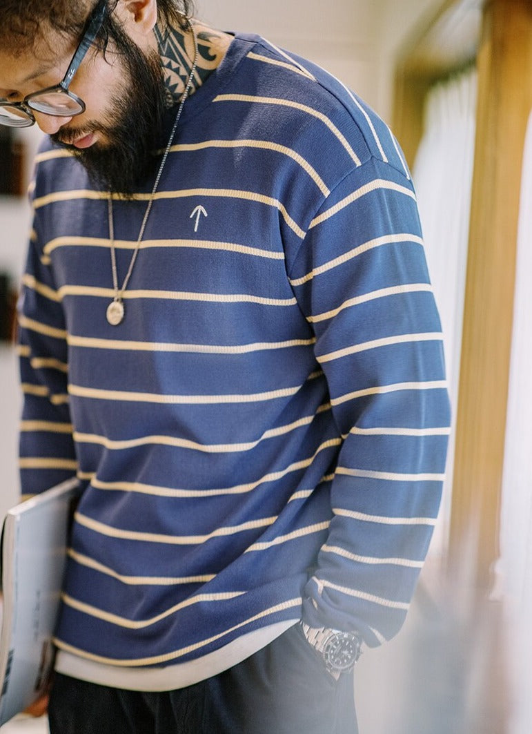 Maxct Lightweight Stripe Knitted Sweater