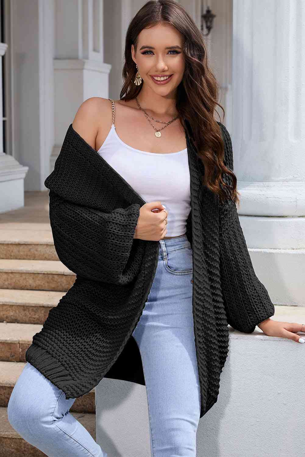 Maxct &Open Front Longline Cardigan
