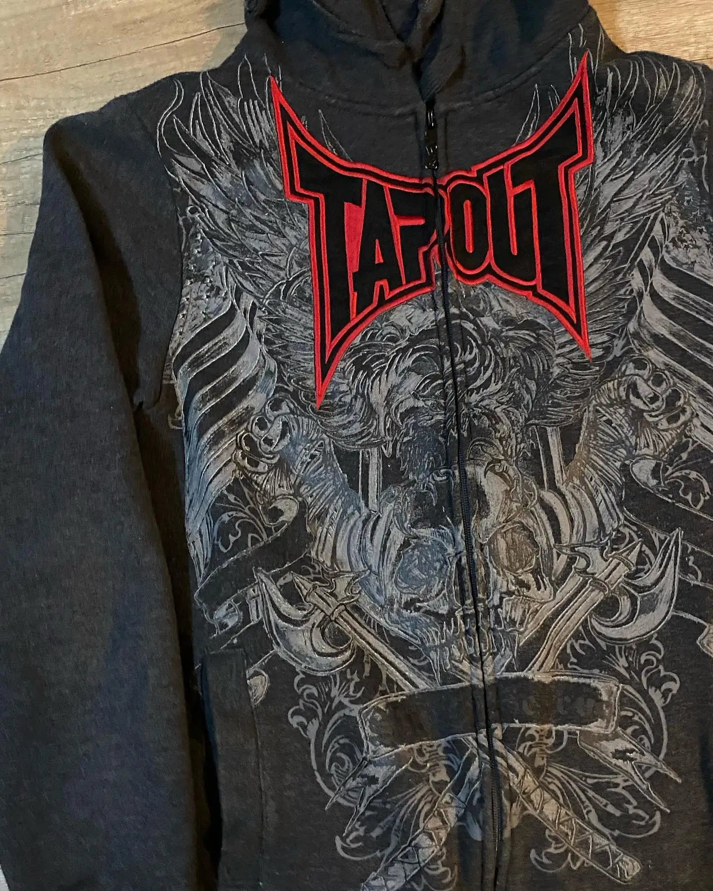 Maxct Autumn Winter Y2k Casual Vintage Gothic Fashion Print Zip Up Hoodies Hip Hop Long Sleeve Coats Loose Hooded Sweatshirt Women