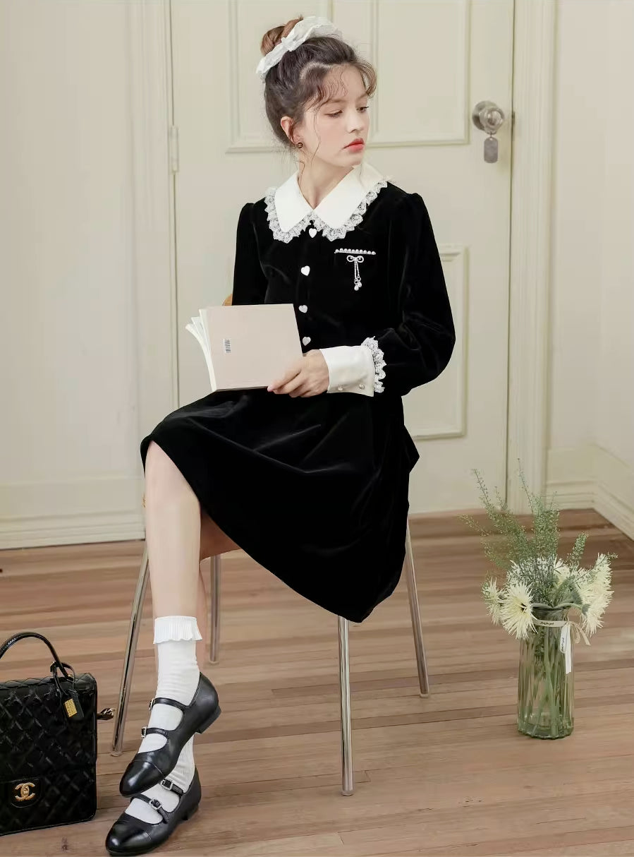 Kiki Love Velveteen Dress Maxct