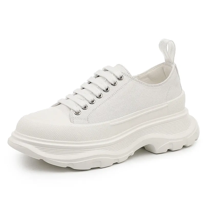 Canvas Platform Sneakers 5cm of Style for Women Maxct