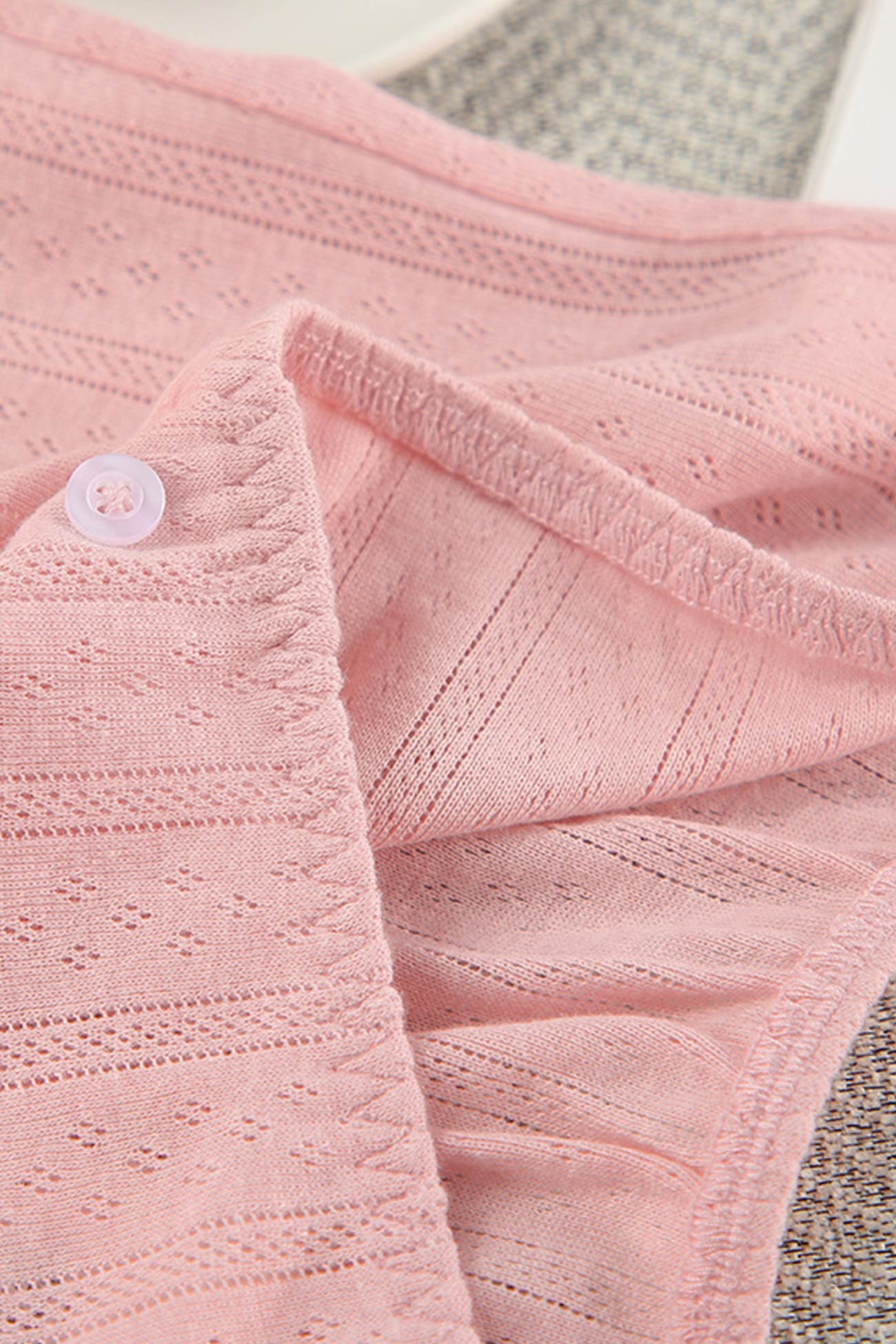 OLCooL Knitted Cardigan Vest Three-piece Shorts Set