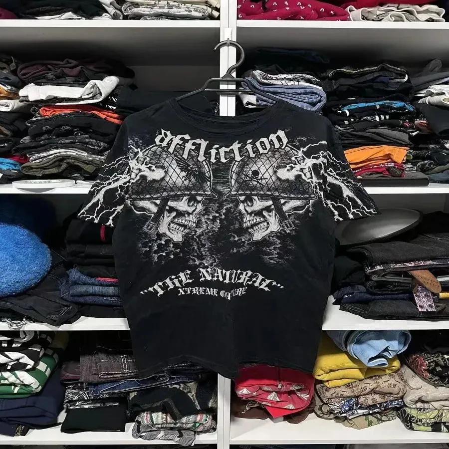 Maxct Y2K T Shirt Men New Sports Shirt Male Gothic Oversize Camouflage Leaf pattern Long Sleeves T Shirt Hip Hop Sweatshirt Streetwear