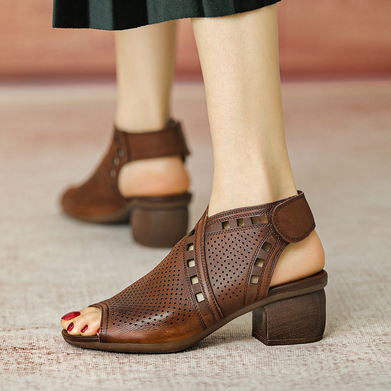 Handmade Block Gladiator Sandals Maxct
