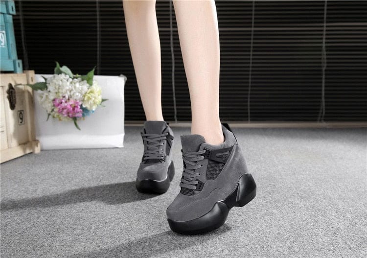12cm Thick Sole Fashion Sneakers for Women Maxct