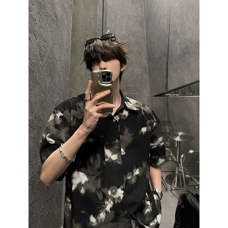 JM Short Sleeve Floral Shirt Maxct