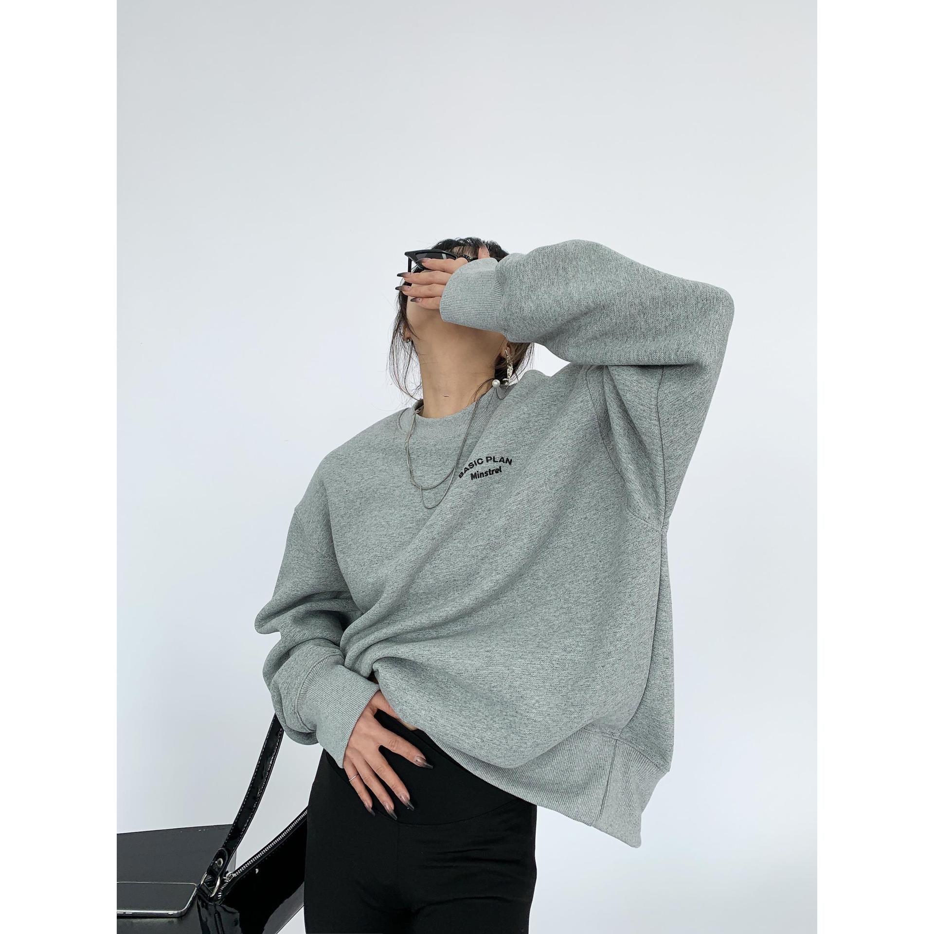 Maxct Crew Neck Logo Graphic Sweatshirt