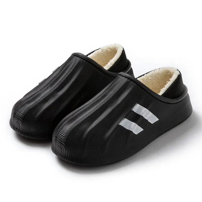 Unisex Waterproof Winter Sneaker Slippers - Non-Slip, Plush Maxct