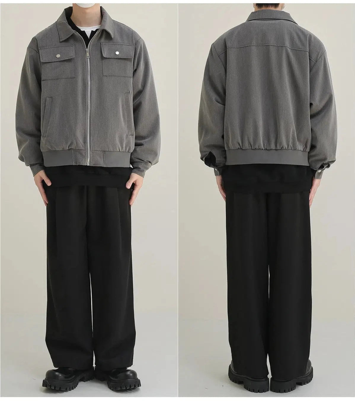 Maxct Minimalist Short Full Zip Jacket