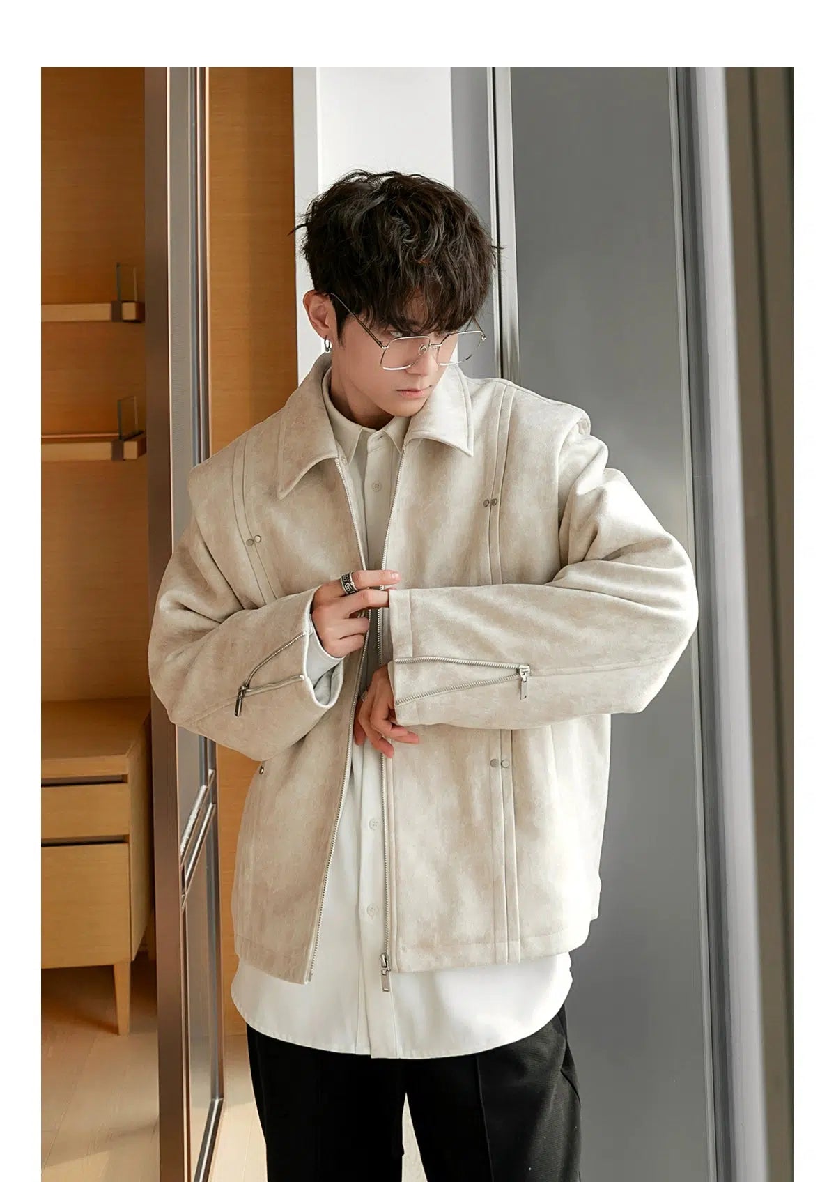 Maxct Thickened Lapel Cotton Jacket