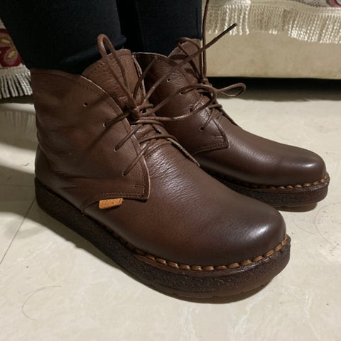 Women's Autumn Winter Retro Handmade Boots