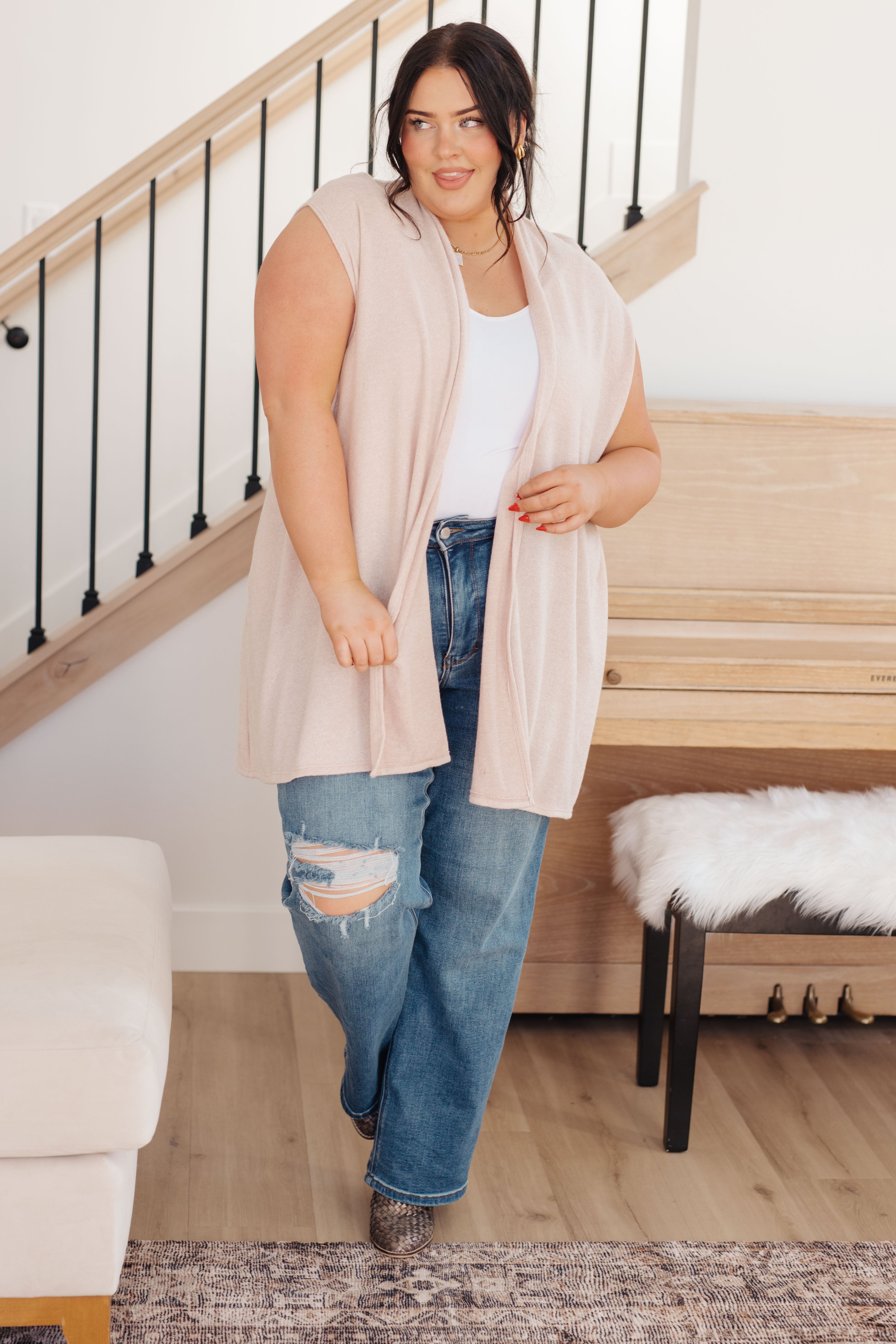 Maxct &Surely a Win Sleeveless Cardigan