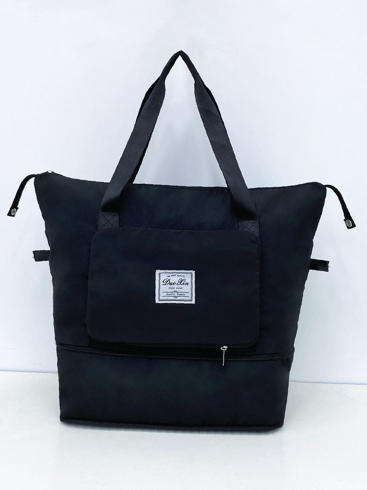 Maxct - Patch Decor Large Capacity Shoulder Tote Bag  - Women Tote Bags