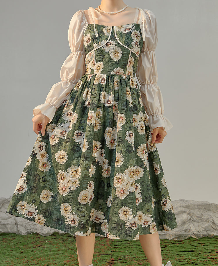Daisy Cottage Midi Dress Maxct