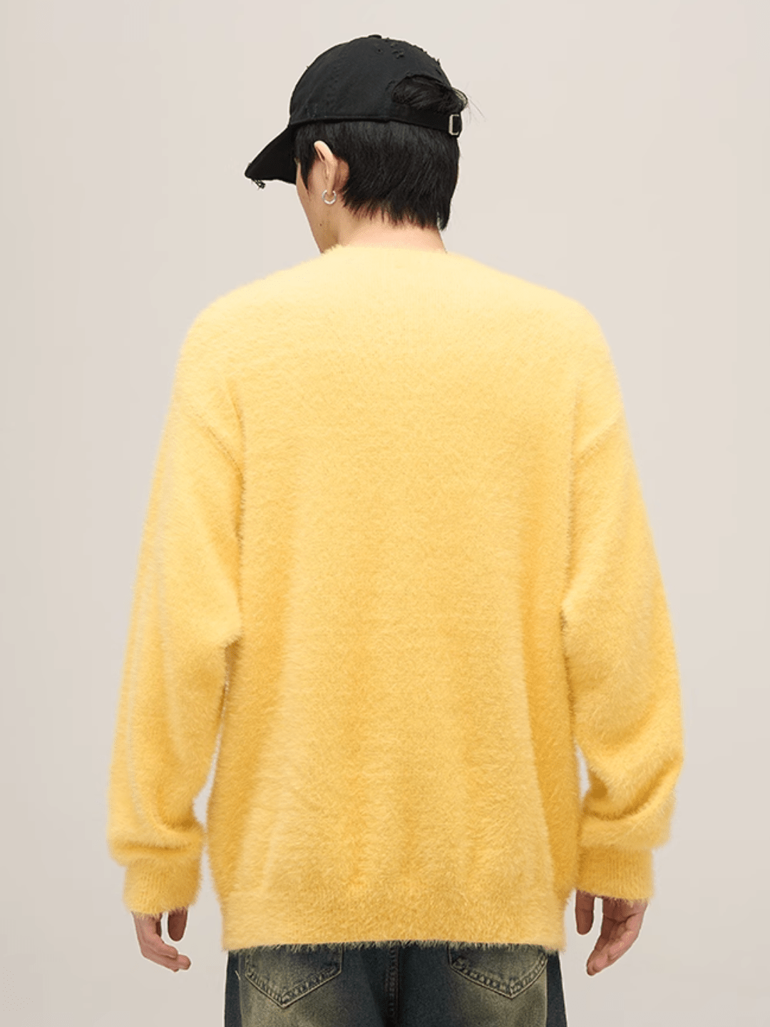 Maxct [Motherfucker] Lazy Wind Round Neck Knit Sweater Na709