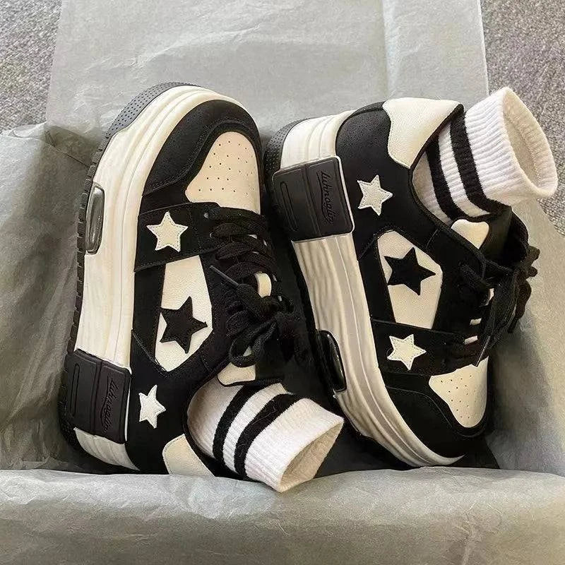 Thick Platform Shoes Stars Trainers Chunky Platform Sneakers Maxct