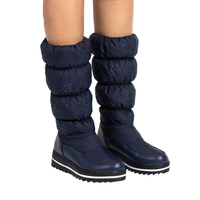 Thick Mid-Calf Snow Boots With Velvet Lining Maxct