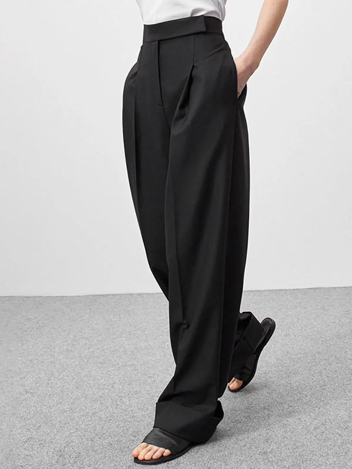 Maxct Nostalgia Pleat Wide Leg Pants