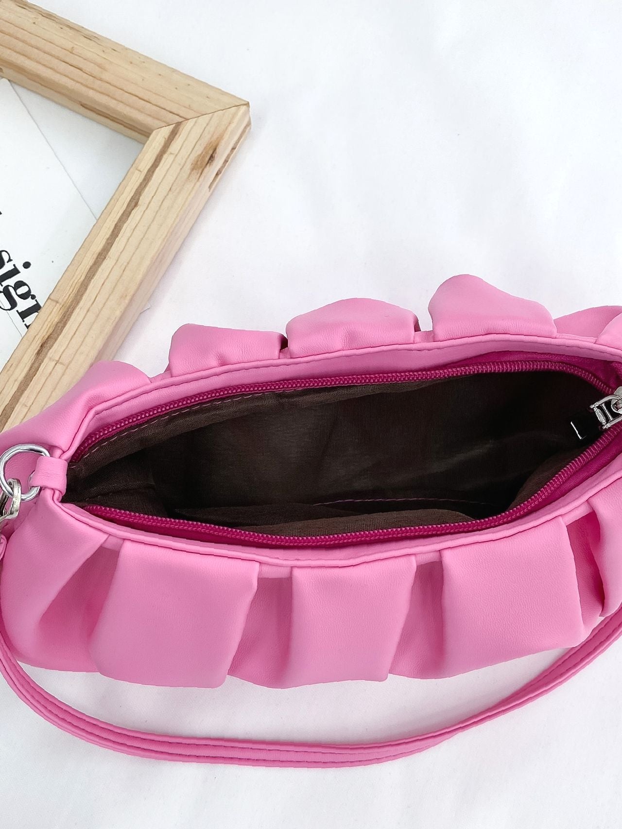 Bag For Love - Minimalist Ruched Bag  - Women Maxct Bags