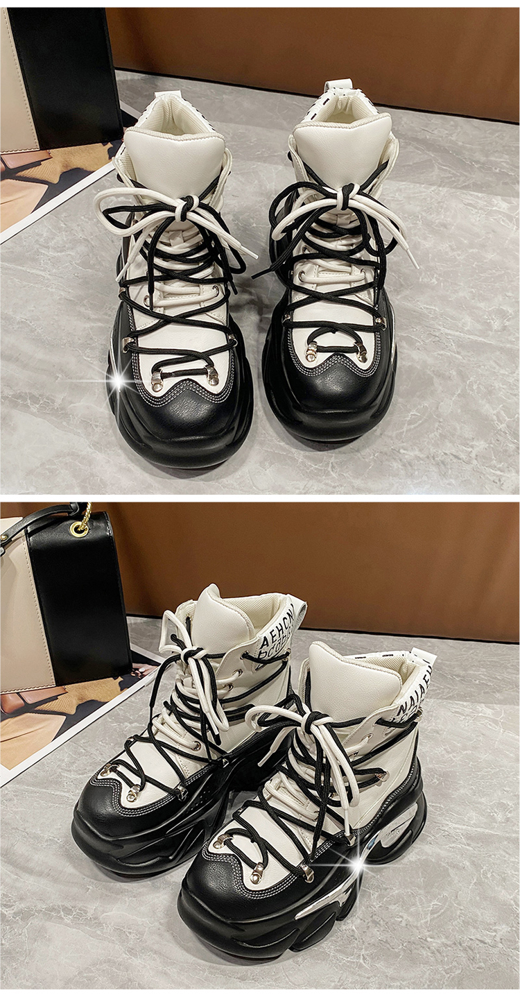 High Platform Motorcycle Women's Boots - true deals club
