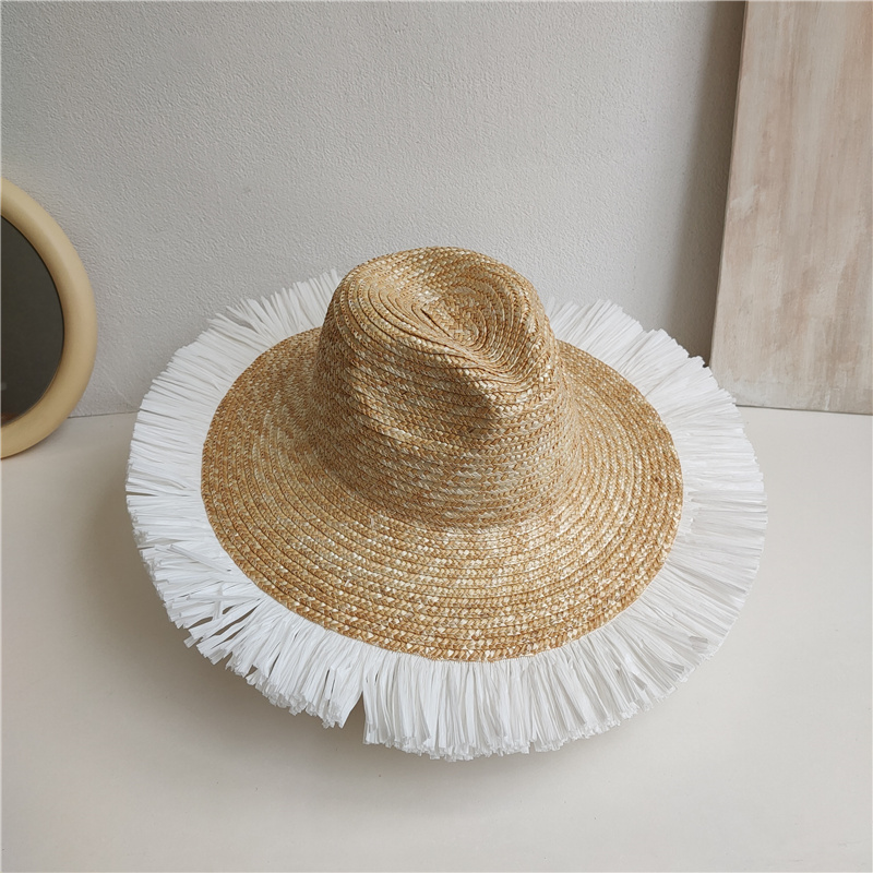 Sun Hat Fashion Wind Straw Women's Burrs Straw Hat