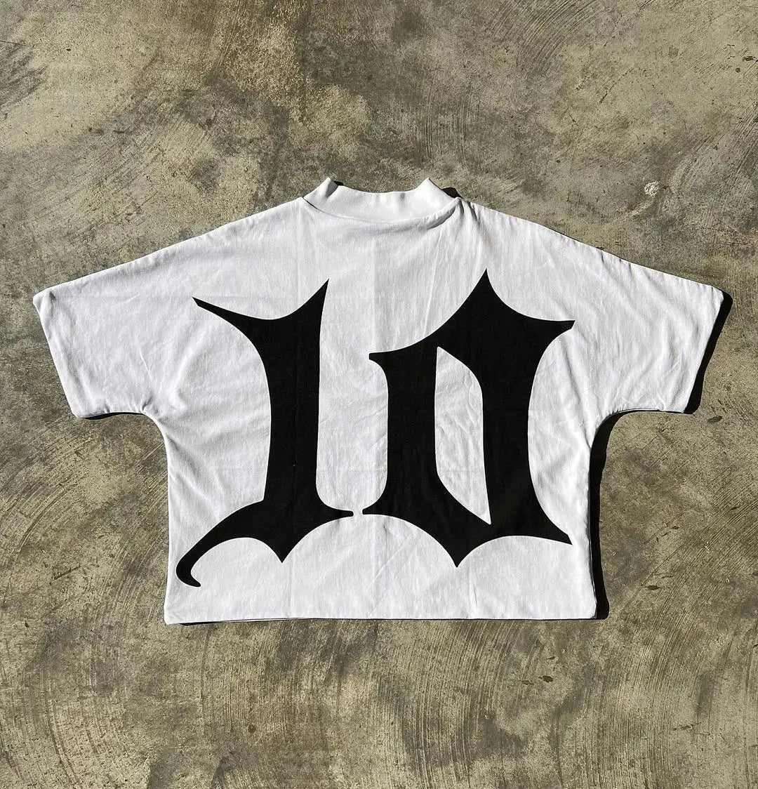 Maxct New Y2K Clothes Harajuku Casual Gothic Tops Pure Cotton T Shirt Hip Hop Retro Cartoon Oversized Graphic Print T Shirt Men Women