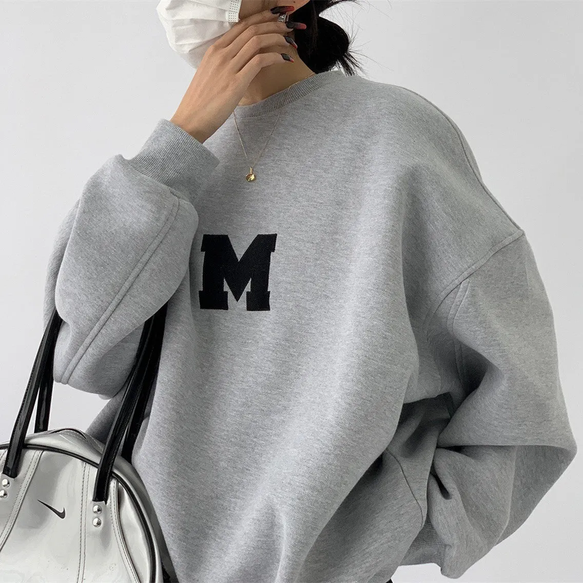 Maxct Punk Long Sleeve Graphic Sweatshirt
