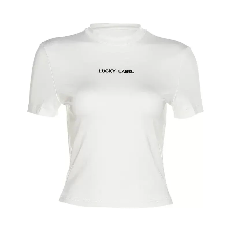 Maxct Ilne Letter Print T-Shirt