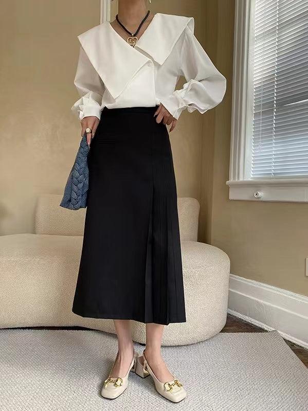 Maxct Irregular Large Lapel Shirt