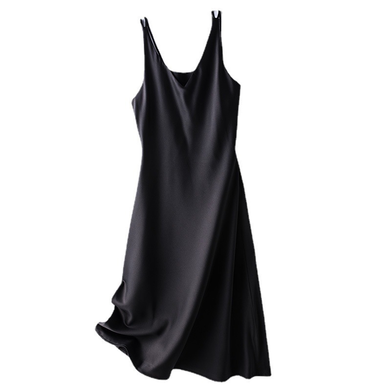 Maxct Maxct Chiffon Dress Retro Cold Wind With Long Skirt Spring Long French Halter Skirt