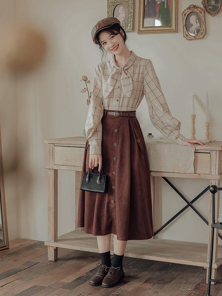 Button Up Suede Pinafore Dress Maxct