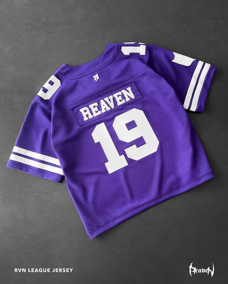 Maxct American fashion brand No.19 jersey letter oversized T-shirt women's Y2K streetwear fashion versatile loose V-neck shirt top