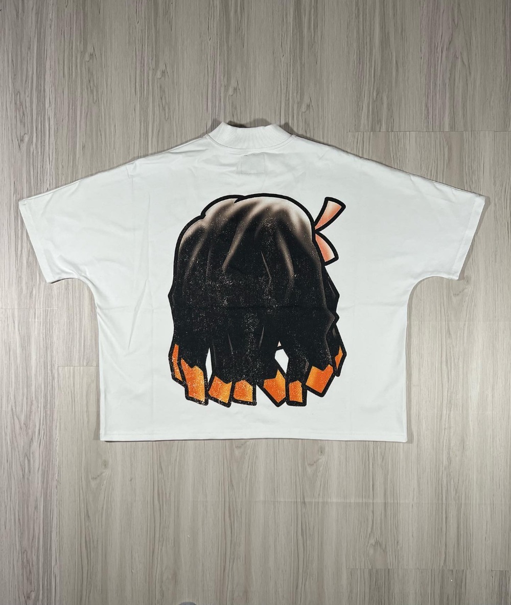 Y2K Fashion Clothes Harajuku Cartoon Character Graphic Printed T Shirt Casual Drop Sleeves Cotton Oversized T Shirt Mens Womens 1017