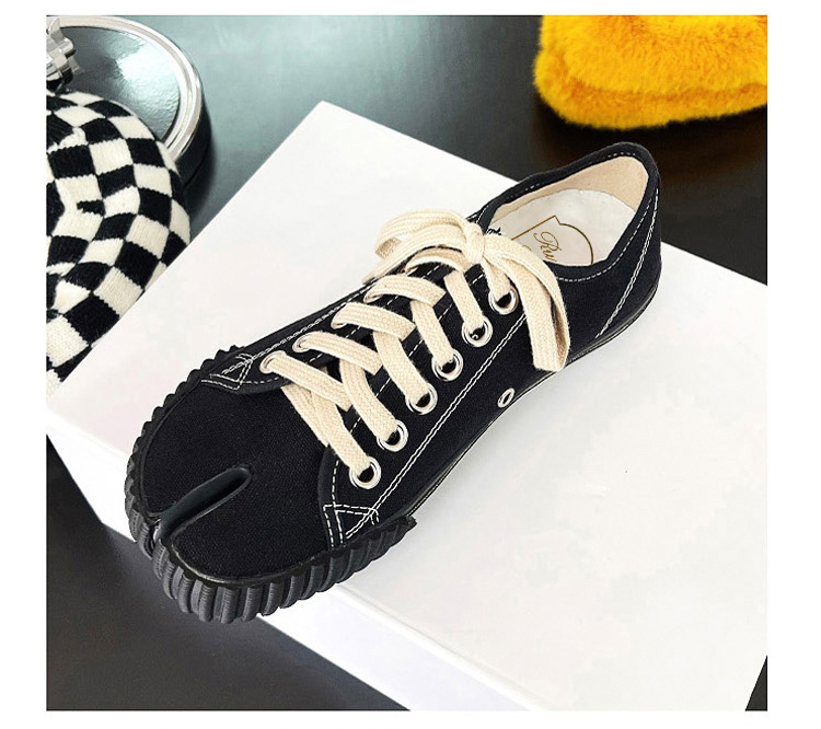 Tabi Sneakers Split Toe Mary Janes Canvas Women's